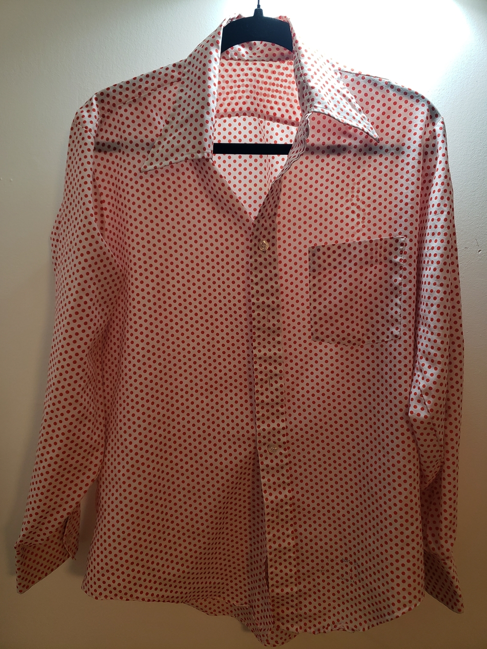 SUPER CUTE Red Polka Dot Button Down Shirt